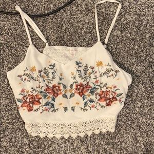 floral crop top